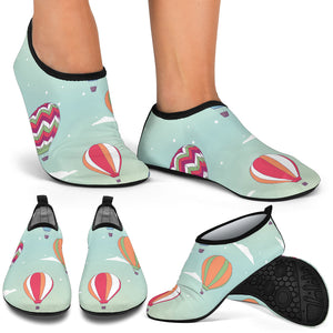 Hot Air Balloon Design Pattern Aqua Shoes