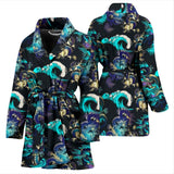 Dragon Sea Wave Pattern Women'S Bathrobe