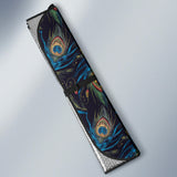 Beautiful Peacock Feather Pattern Car Sun Shade