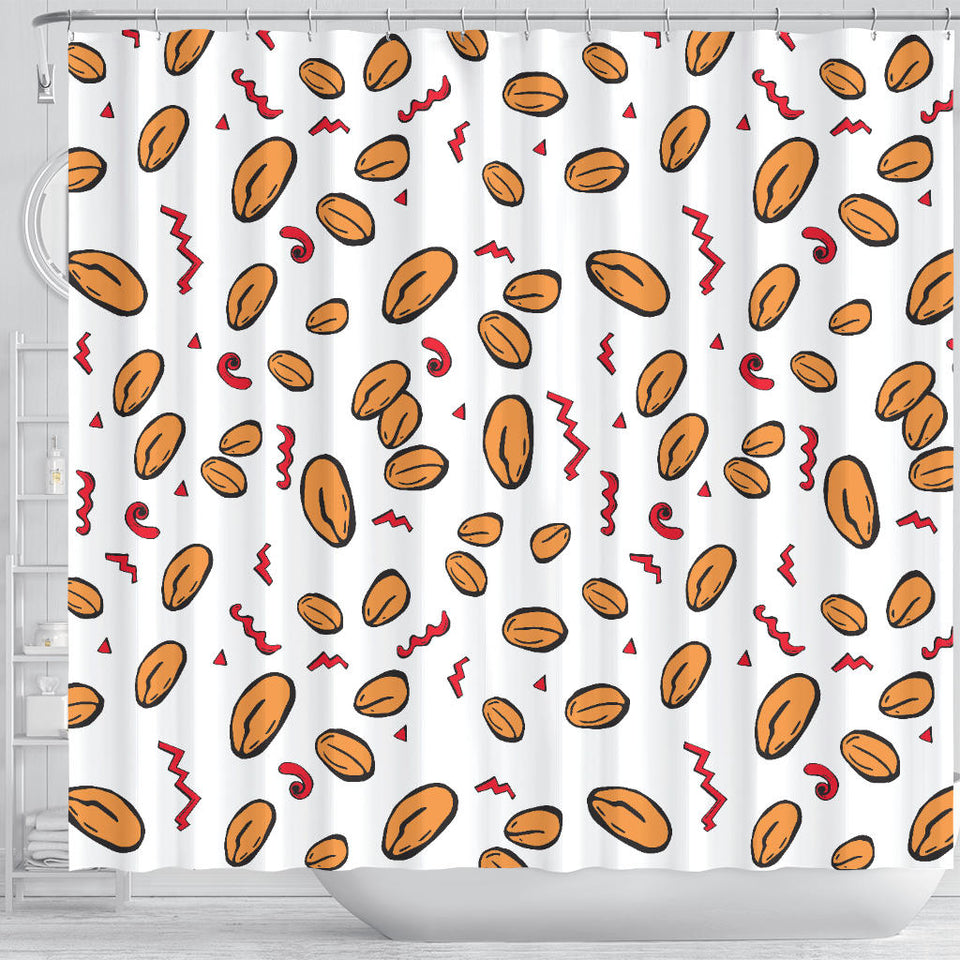 Peanuts Pattern Background Shower Curtain Fulfilled In US