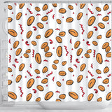 Peanuts Pattern Background Shower Curtain Fulfilled In US