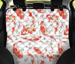 Watercolor Koi Fish Carp Fish Pattern Dog Car Seat Covers