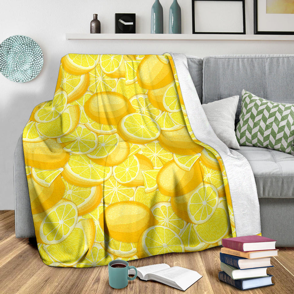 Lemon Pattern Premium Blanket