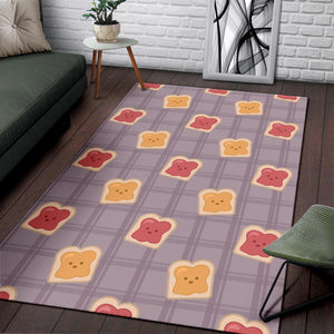 Bread Toast Pattern Print Design 05 Area Rug