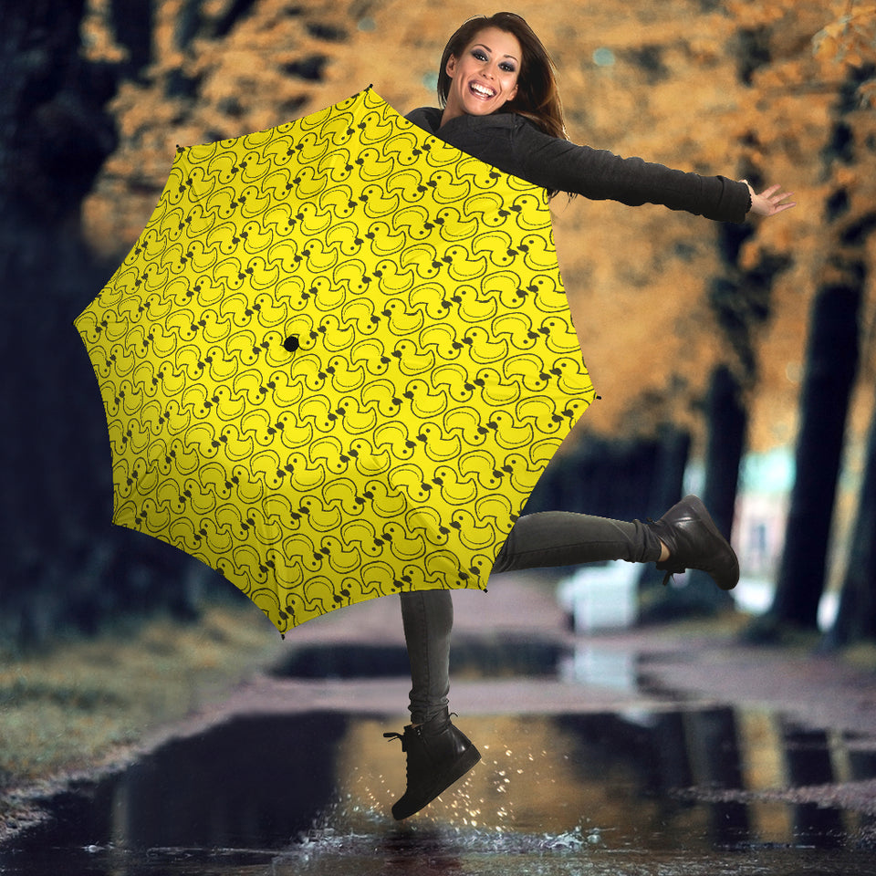 Duck Toy Pattern Print Design 02 Umbrella
