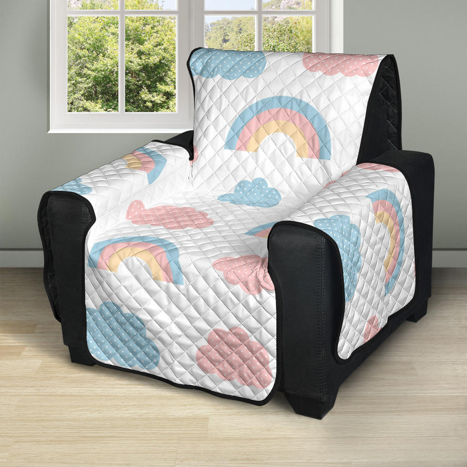 Cute rainbow clound pattern Recliner Cover Protector