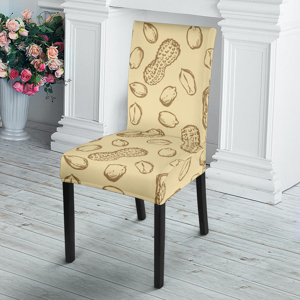 Hand Drawn Peanuts Pattern Dining Chair Slipcover