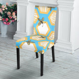 Bee Honeycomb Pattern Dining Chair Slipcover