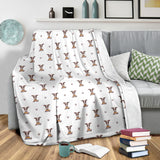 Greyhound Pattern Print Design 05 Premium Blanket
