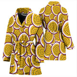 Passion Fruits Slice Pattern Women'S Bathrobe