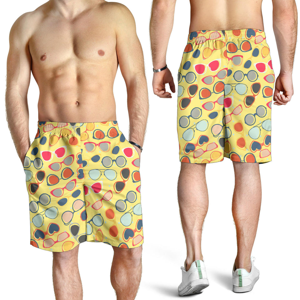 Sun Glasses Pattern Print Design 05 Men Shorts