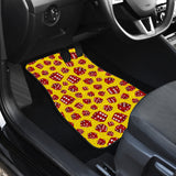 Dice Pattern Print Design 04 Front Car Mats