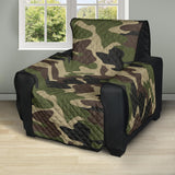 Dark Green camo camouflage pattern Recliner Cover Protector
