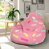 Pink Donut Glaze Candy Pattern Bean Bag Cover