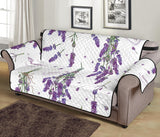 lavender flower design pattern Sofa Cover Protector