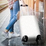 Arabic White Pattern Luggage Covers