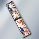 Peacock Tropical Flower Pattern Car Sun Shade