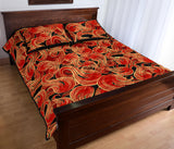 Fire flame pattern Quilt Bed Set