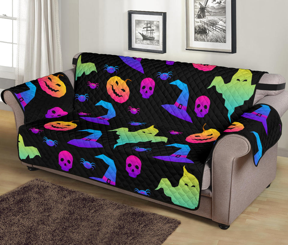 Colorful halloween background Sofa Cover Protector