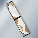 Gold Texture Mushroom Pattern Car Sun Shade