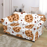 Chocolate Chip Cookie Pattern Loveseat Couch Slipcover