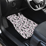 Greyhound Pattern Print Design 02 Front Car Mats