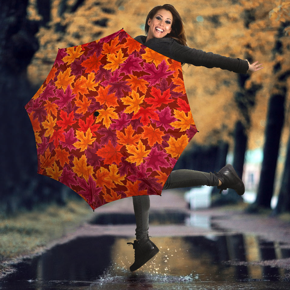 Autumn Maple Leaf Pattern Umbrella