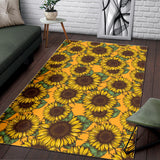 Sunflower Pattern Area Rug