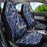Custom-Made Holy Bible Books Blue Car Seat Cover