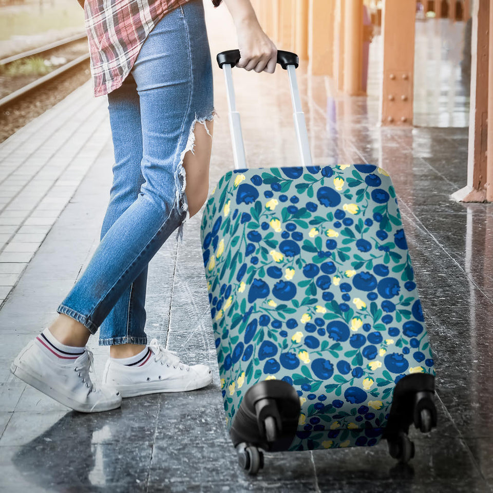 Blueberry Design Pattern Luggage Covers