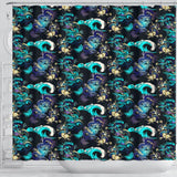 Dragon Sea Wave Pattern Shower Curtain Fulfilled In US