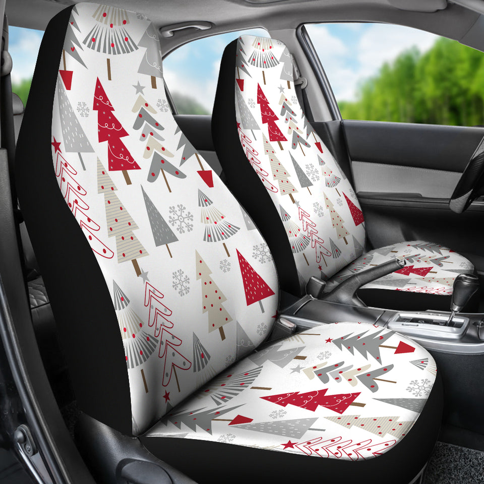 Cute Christmas Tree Pattern  Universal Fit Car Seat Covers