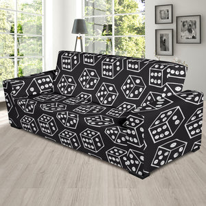 Dice Pattern Print Design 01 Sofa Slipcover