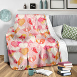 Hand Drawn Heart Design Pattern Premium Blanket