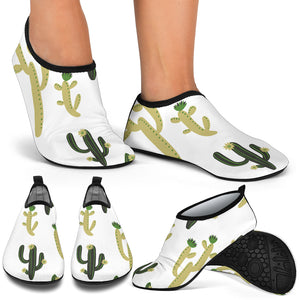 Cute Cactus Pattern Aqua Shoes