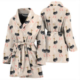 Ostrich Pattern Print Design 05 Women's Bathrobe