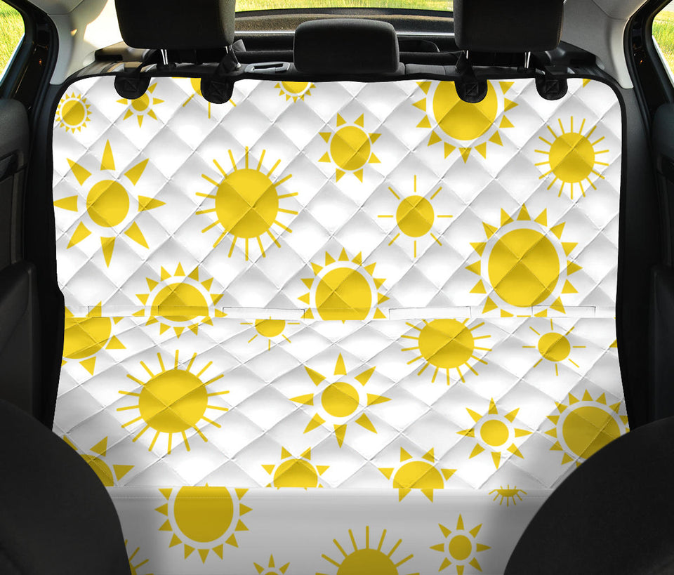 Sun Pattern Dog Car Seat Covers
