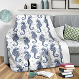 Seahorse Pattern Background Premium Blanket