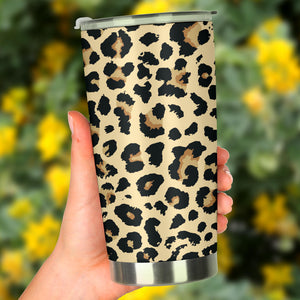 Leopard Print Design Pattern Tumbler