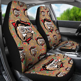 Bulldog Head Car Seat Covers