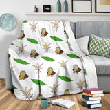 Color Hand Drawn Cocoa Pattern Premium Blanket