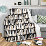Piano Pattern Print Design 04 Premium Blanket