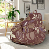 Coffee Bean Flower Pattern Bean Bag Cover