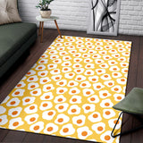 Fried Eggs Pattern Print Design 05 Area Rug