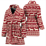 Dachshund Nordic Pattern Women'S Bathrobe