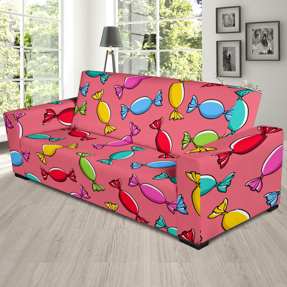 Colorful Wrapped Candy Pattern Sofa Slipcover