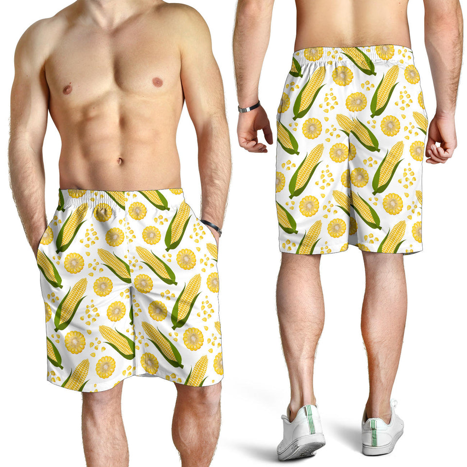 Corn Pattern Print Design 05 Men Shorts