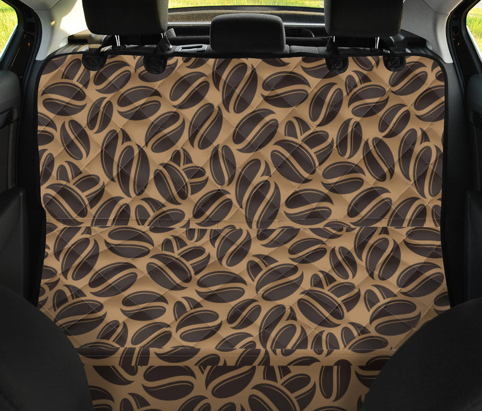Coffee Bean On Brown Background Dog Car Seat Covers
