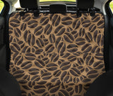 Coffee Bean On Brown Background Dog Car Seat Covers