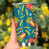 French Fries Red Paper Box Pattern Tumbler